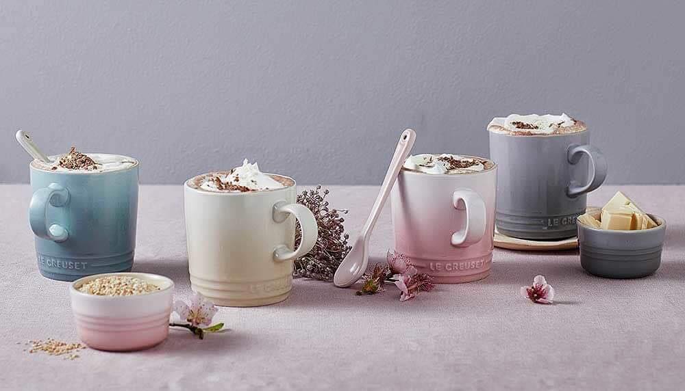 BỘ 4 CỐC SỨ LE CREUSET CALM COLLECTION, 350ML