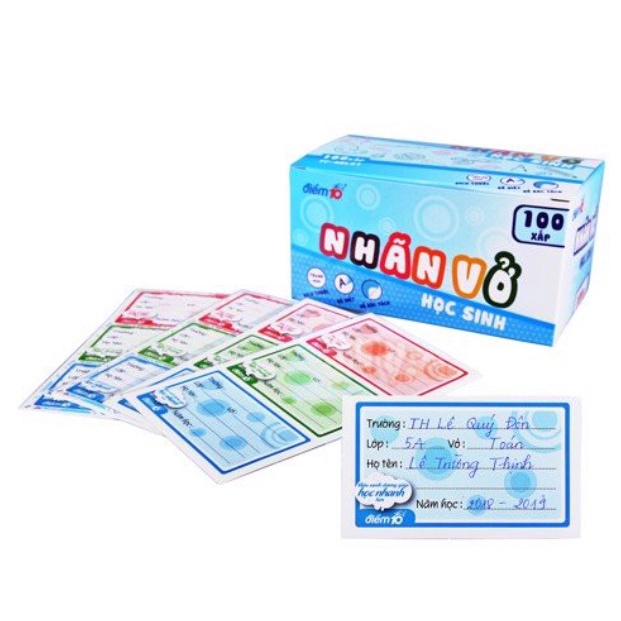 Nhãn vở Điểm 10 TP-NBL01 (12 cái/xấp)