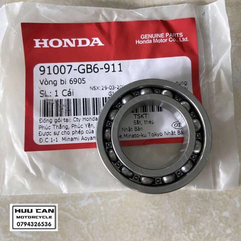 Vòng bi bạc đạn cam 6905 honda chính hãng