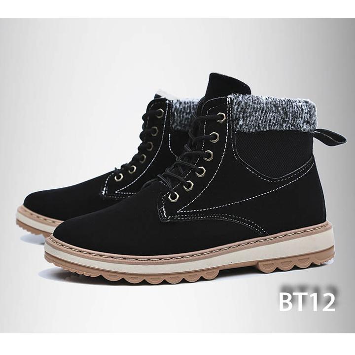Giày Nam Cổ Cao BT12 - Màu Đen