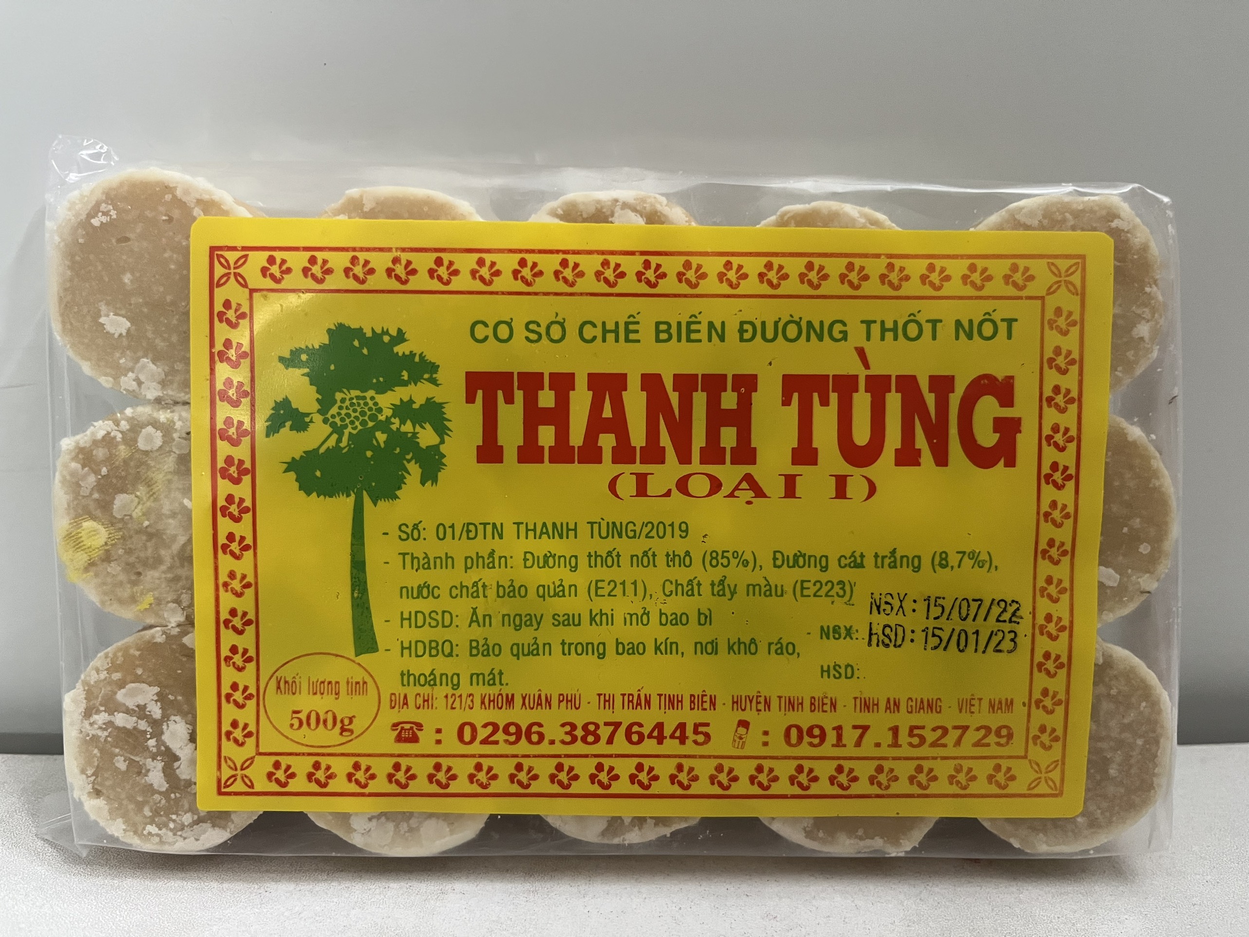 Đường thốt nốt Thanh Tùng 500g (Loại 1)