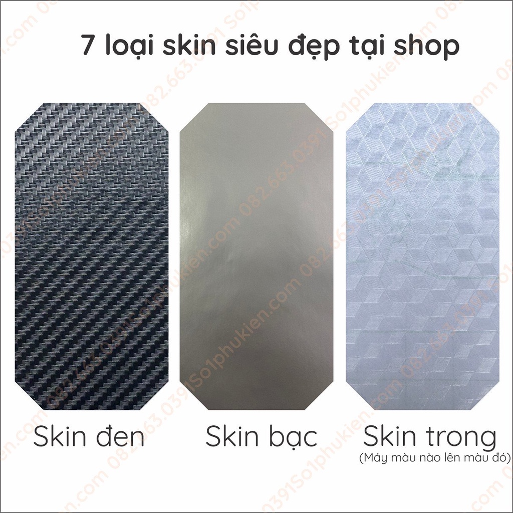 Miếng dán mặt lưng skin carbon Xiaomi Redmi Note 8 Pro