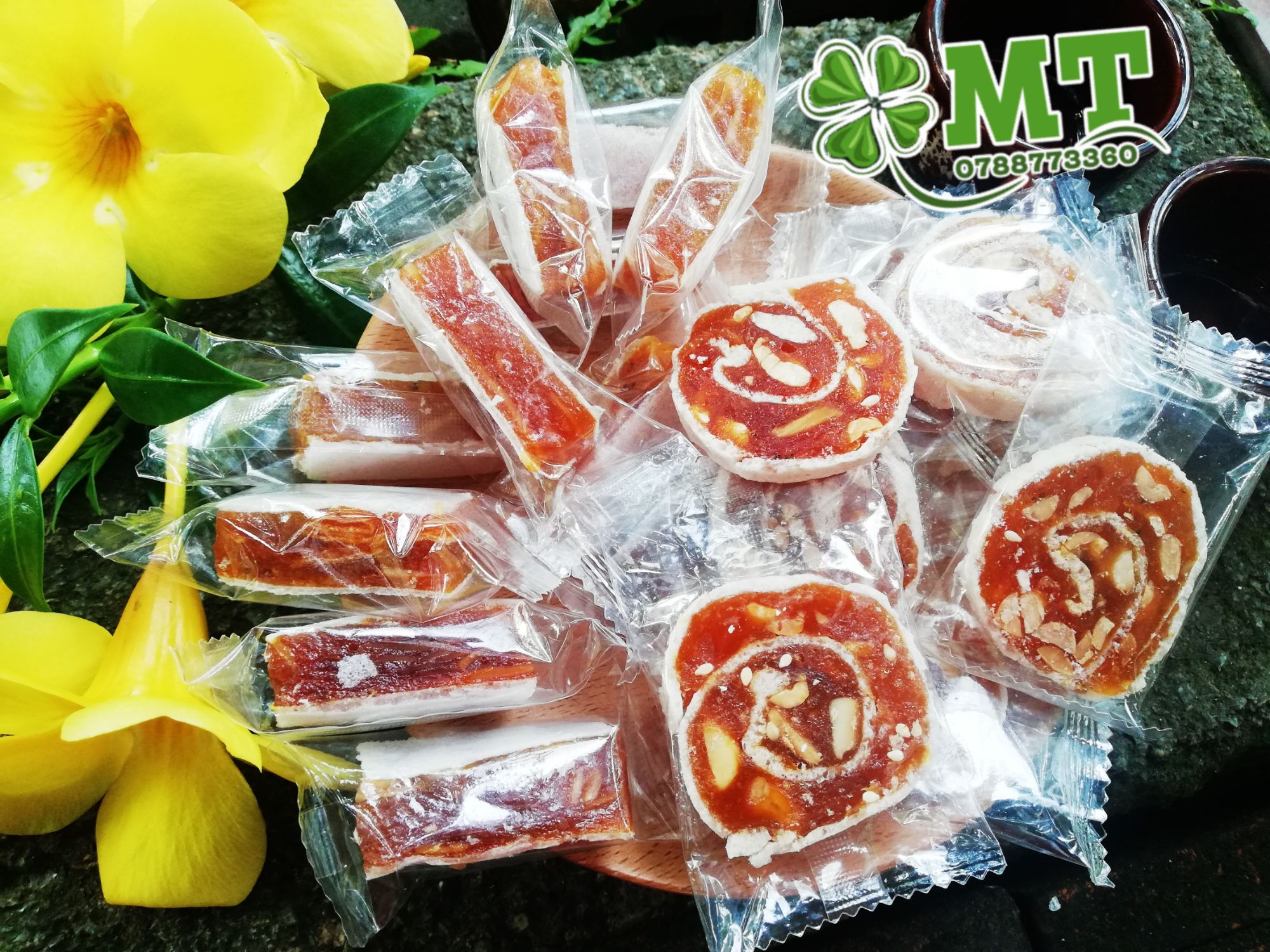 Kẹo khóm mít dừa non mix 2 loại 500g