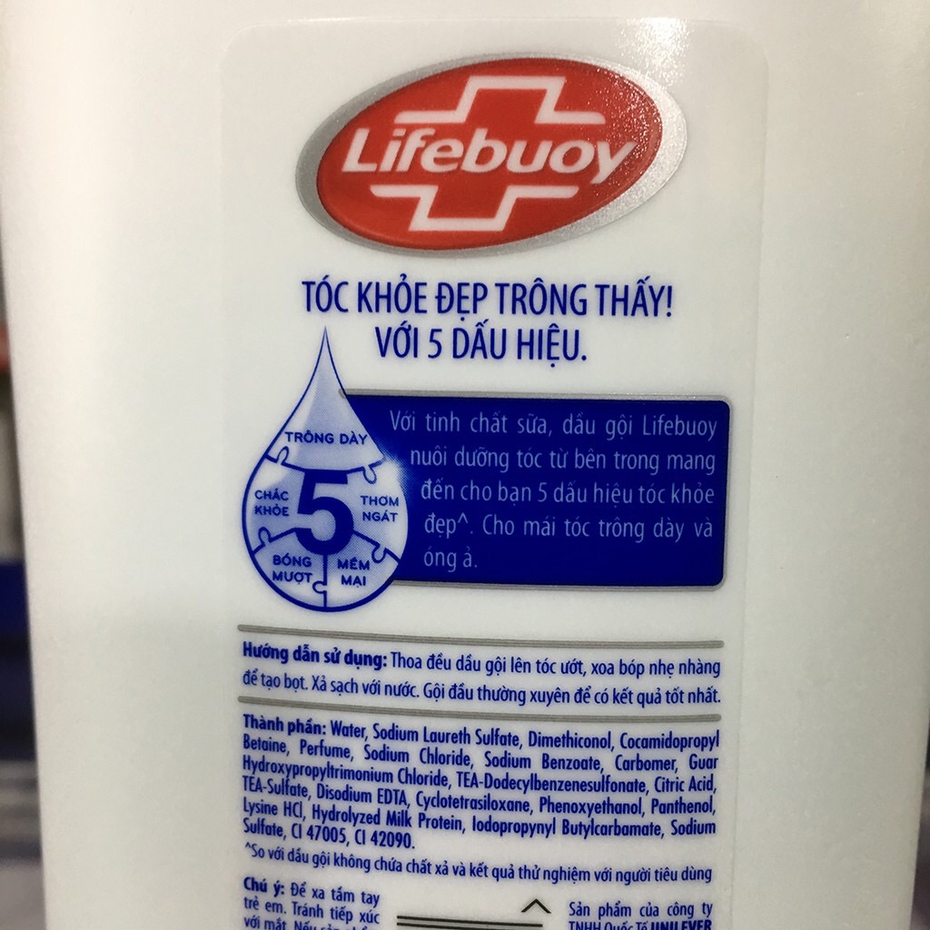 Dầu Gội Lifebuoy Tóc Dày Óng Ả 320g