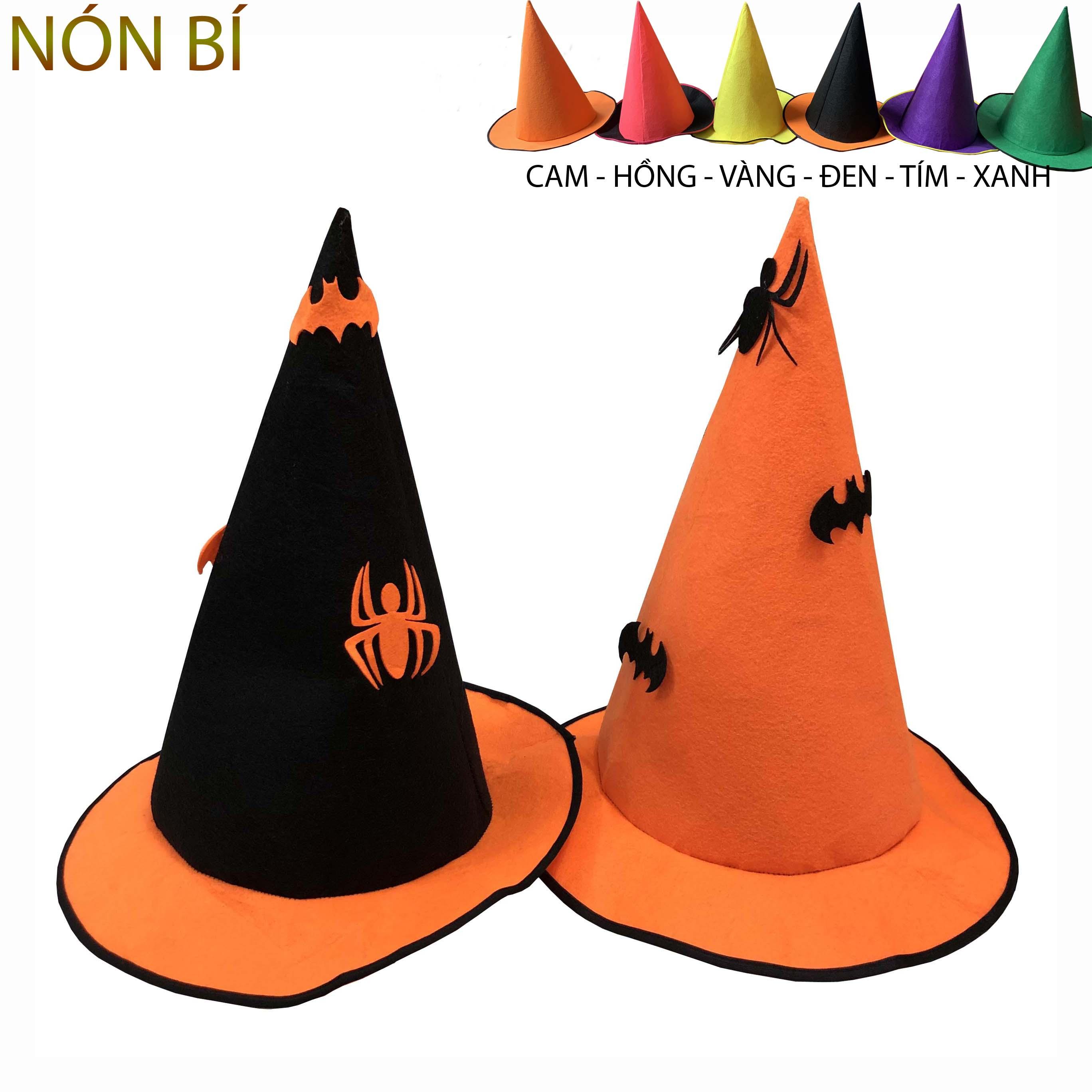 NÓN PHÙ THUỶ CHO BÉ HOÁ TRANG HALLOWEEN