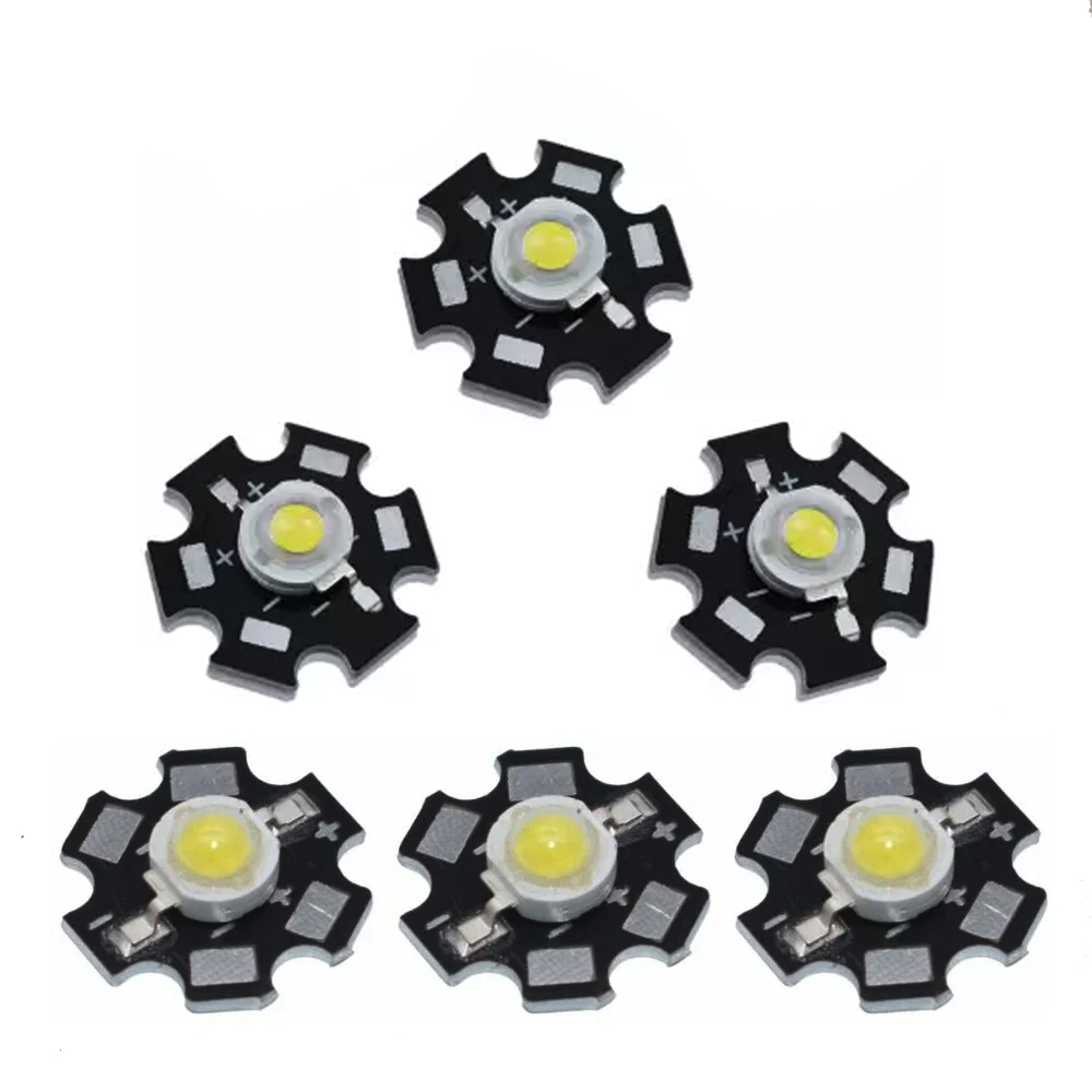 Bóng đèn Led, Chip Led 3V-3.7V Luxeon đã hàn sẵn đế tản nhiệt 20mm, Thay thế đèn Led rọi, Đèn pin, Đèn đọc sách, Đèn học và làm việc