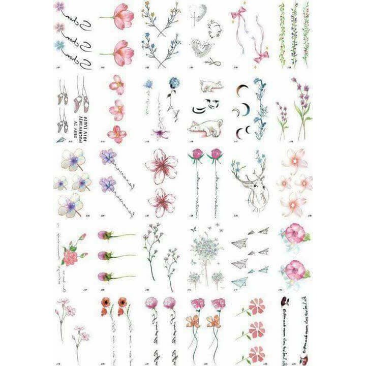 30 Tấm Hình Xăm Mini Hình Siêu Kute