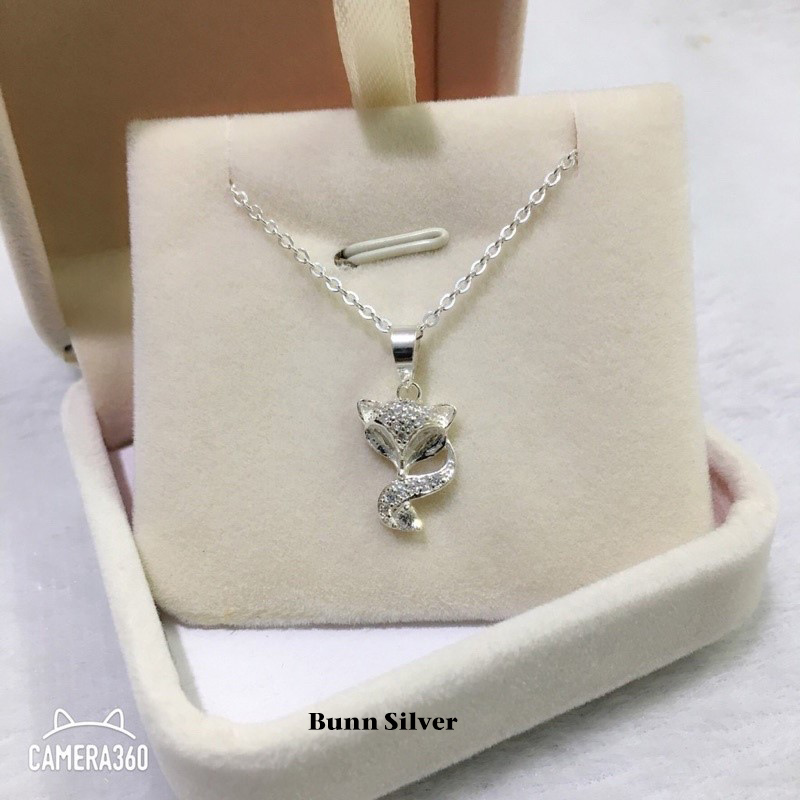 Mặt dây chuyền bạc hình hồ ly (1 mặt không có dây)