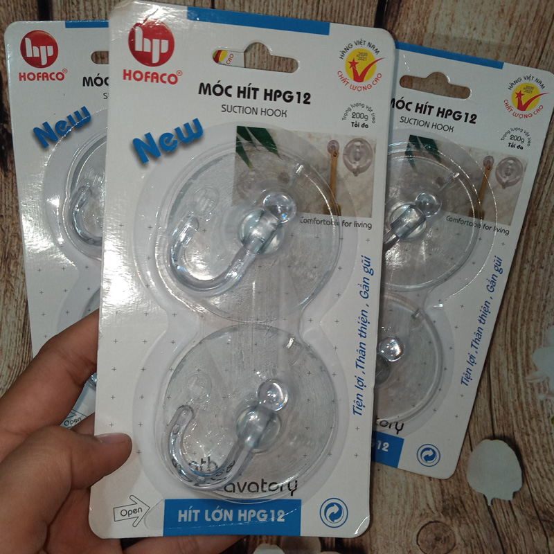 Combo 2 Móc Hít Tường Loại Lớn