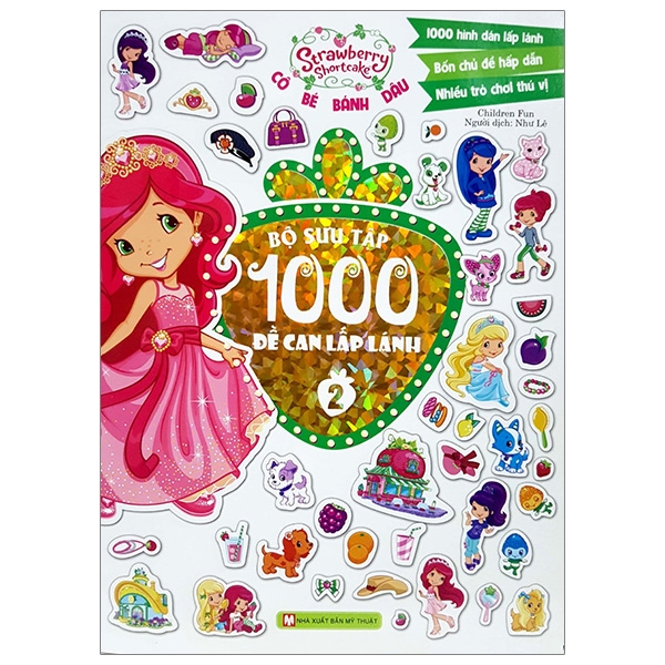 Fahasa - Cô Bé Bánh Dâu - 1000 Đề Can Lấp Lánh (Tập 2)