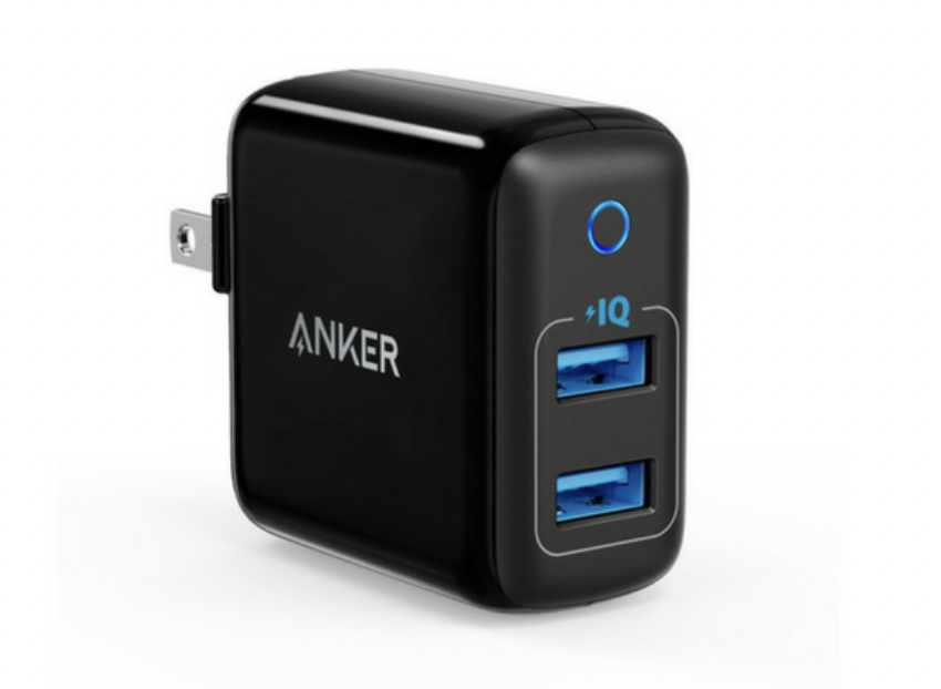 Củ sạc Anker 24w 2 cổng USB A max 12w/port dành cho ip/ipad/ipod/android