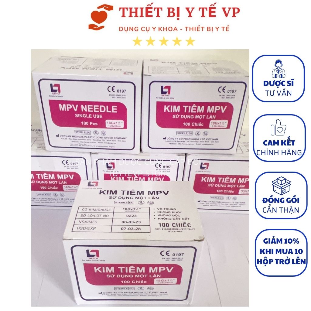 Box of 18g MPV needle needles (box of 100 pcs)