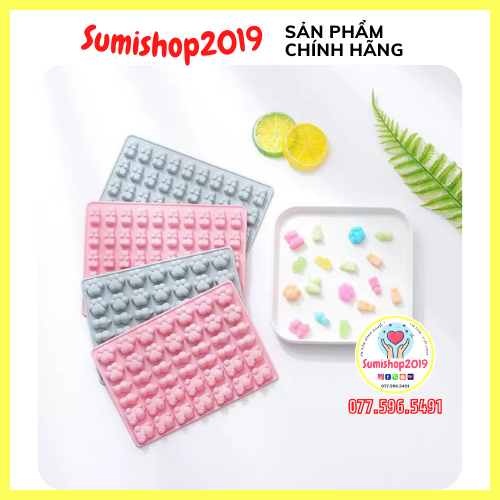 [HCM]Khuôn silicon làm kẹo dẻo thạch socola kẹo chip chip cho bé tại Sumishop2019