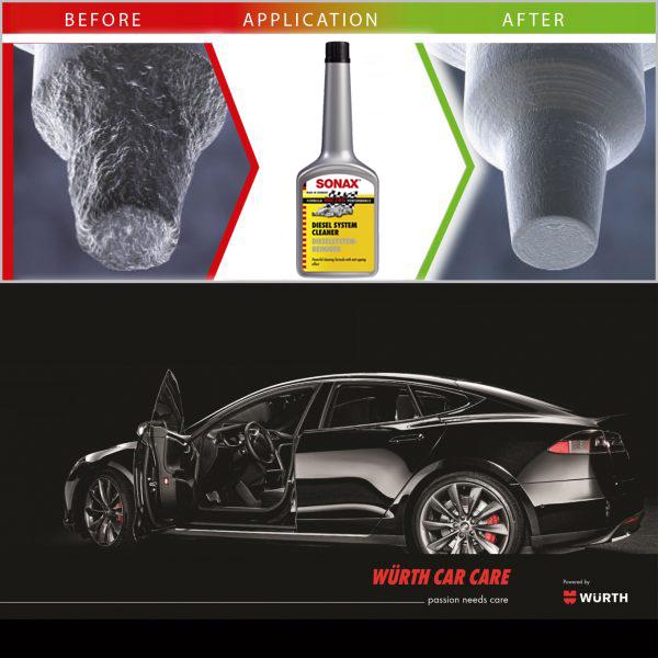 Phụ gia làm sạch động cơ dầu Sonax Diesel System Cleaner 250ml