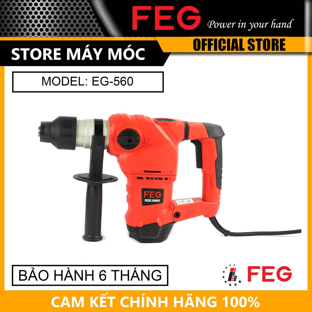 Máy khoan bê tông 32mm feg eg-560 - hàng chính hãng