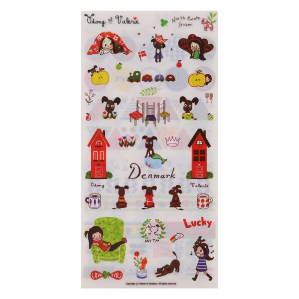 [HCM]Bộ 6 Tấm Sticker Trang Trí - Scandinavian 2