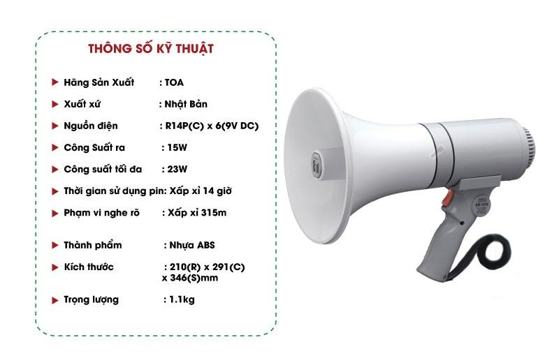 Loa Cầm Tay Toa ER-1215
