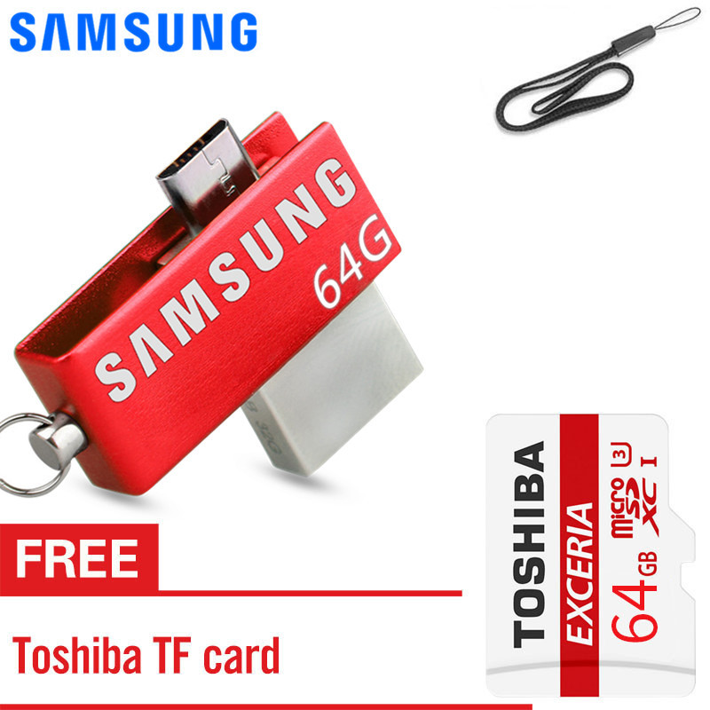 Bảng giá SAMSUNG 64GB OTG USB Flash Drive Smartphone External Usb Stick Pen Drive Memory Stick U Disk for Android PC with free Memory card Phong Vũ