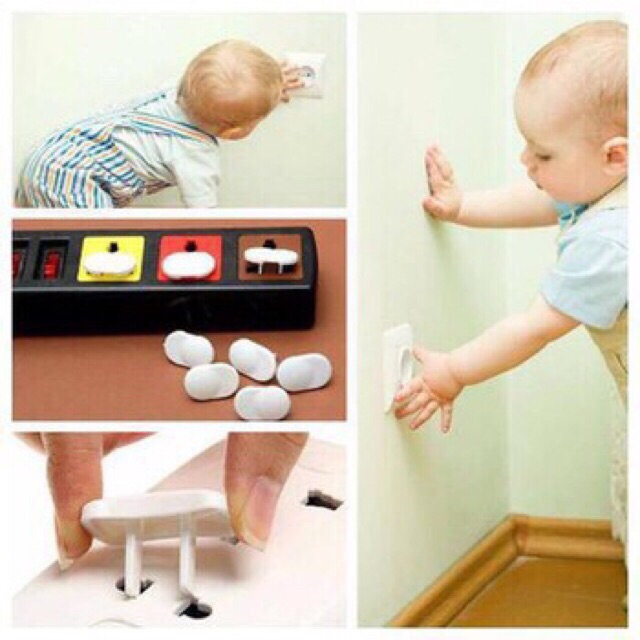 Combo 5 Nút Bịt Ổ Cắm An Toàn Cho Bé