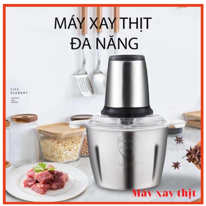 MÁY XAY THỊT ĐA NĂNG INOX 4 LƯỠI SIÊU BỀN