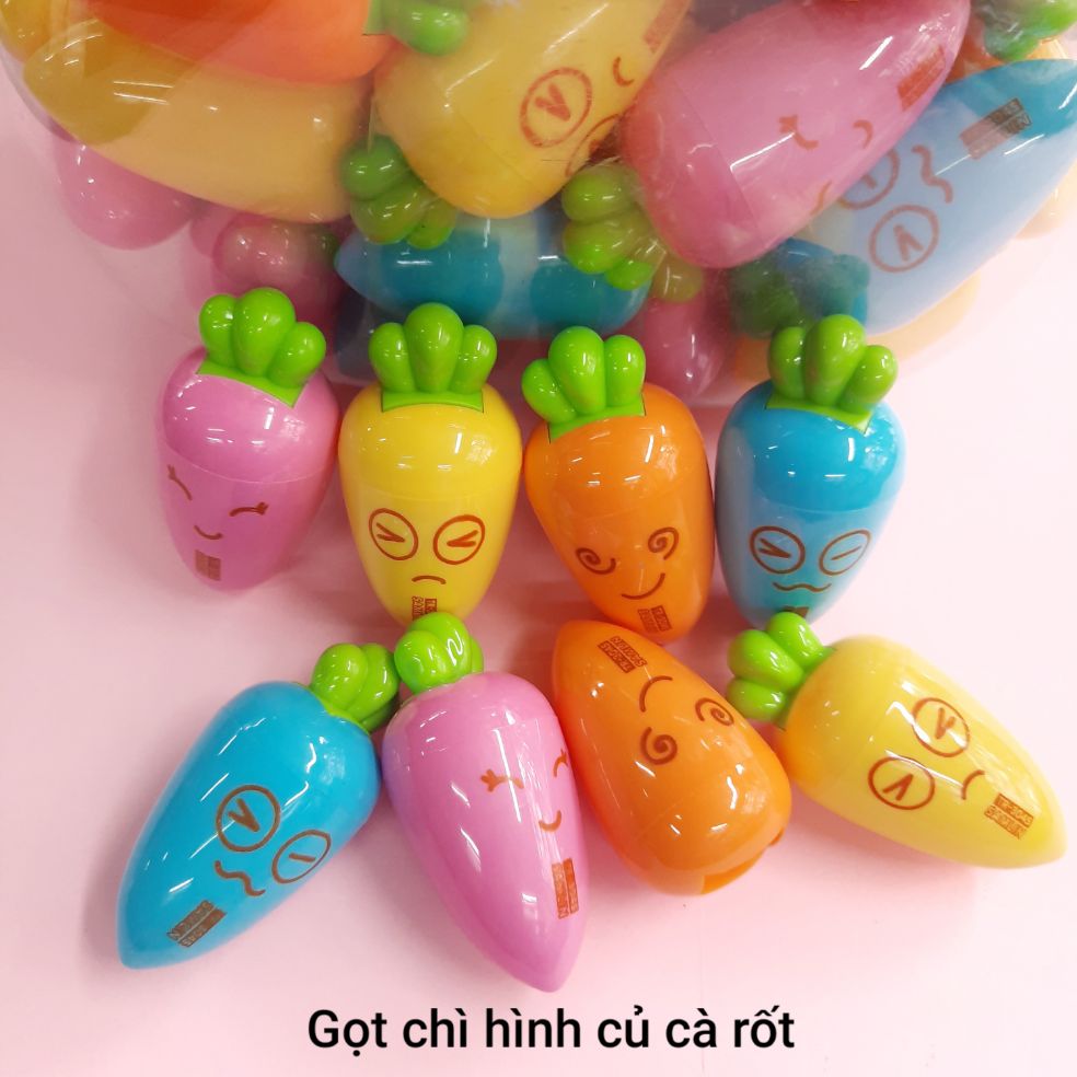 Combo 2 cái gọt chì-chuốt chì hình củ cà rốt