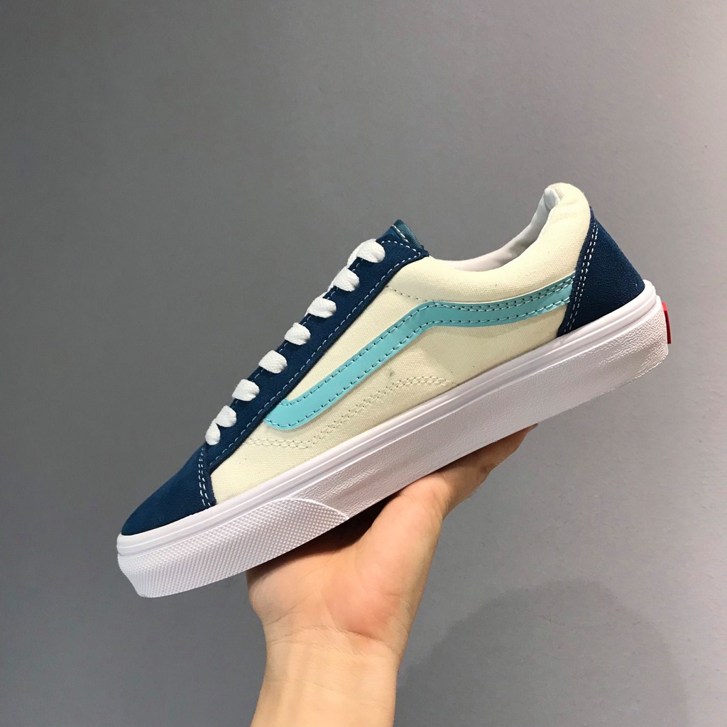 GIÀY VANS STYLE 36 RETRO SPORT TRẮNG XANH [Ảnh Thật - Full Box]