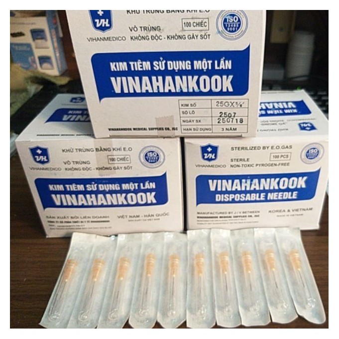 (Đủ size 1cc-3cc-5cc-10cc-20cc) Bơm Tiêm Vinahankook | Đầu Kim Vinahankook