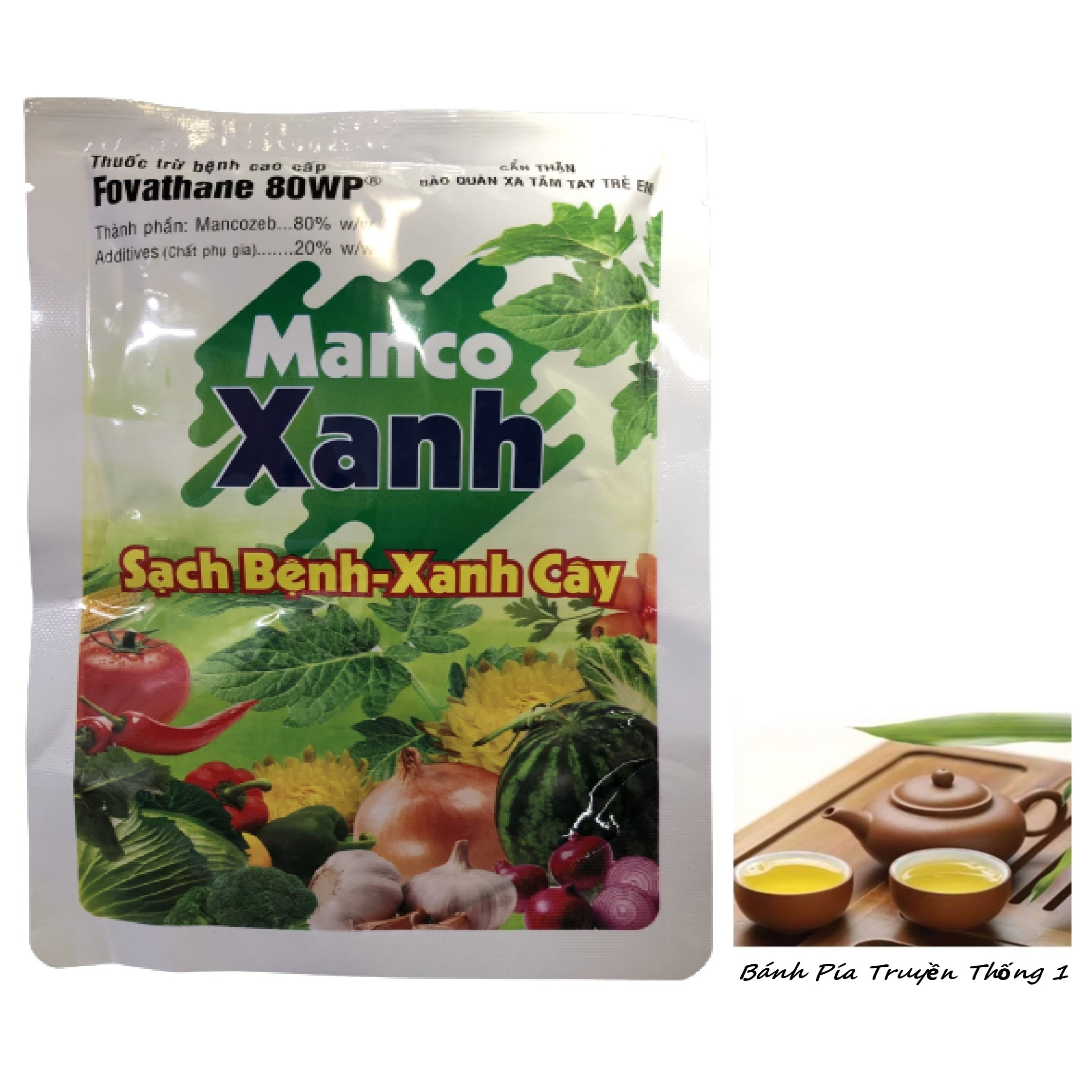 Phân bón manco xanh - fovathane 80wp sạch bệnh xanh cây - #310a# 100g