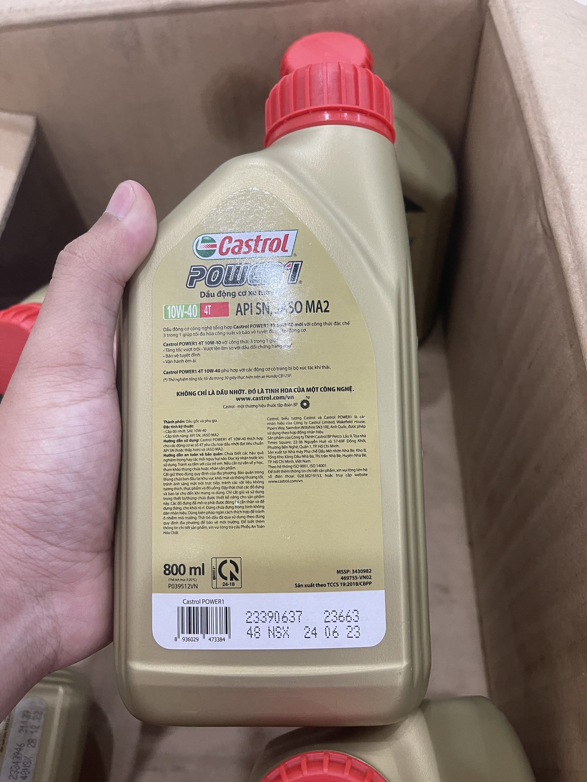 DẦU NHỚT CASTROL XE SỐ 10W40