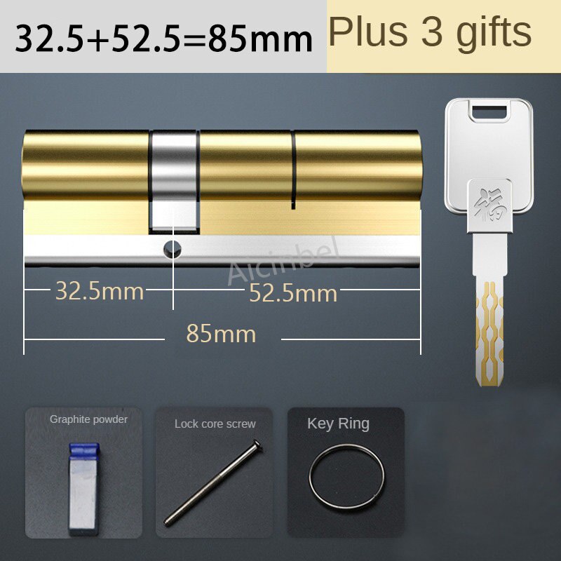 70-130MM Lock Cylinder,High quality European standard lock cylinder,Entrance door anti-theft lock cylinder,10pcs Master Keys
