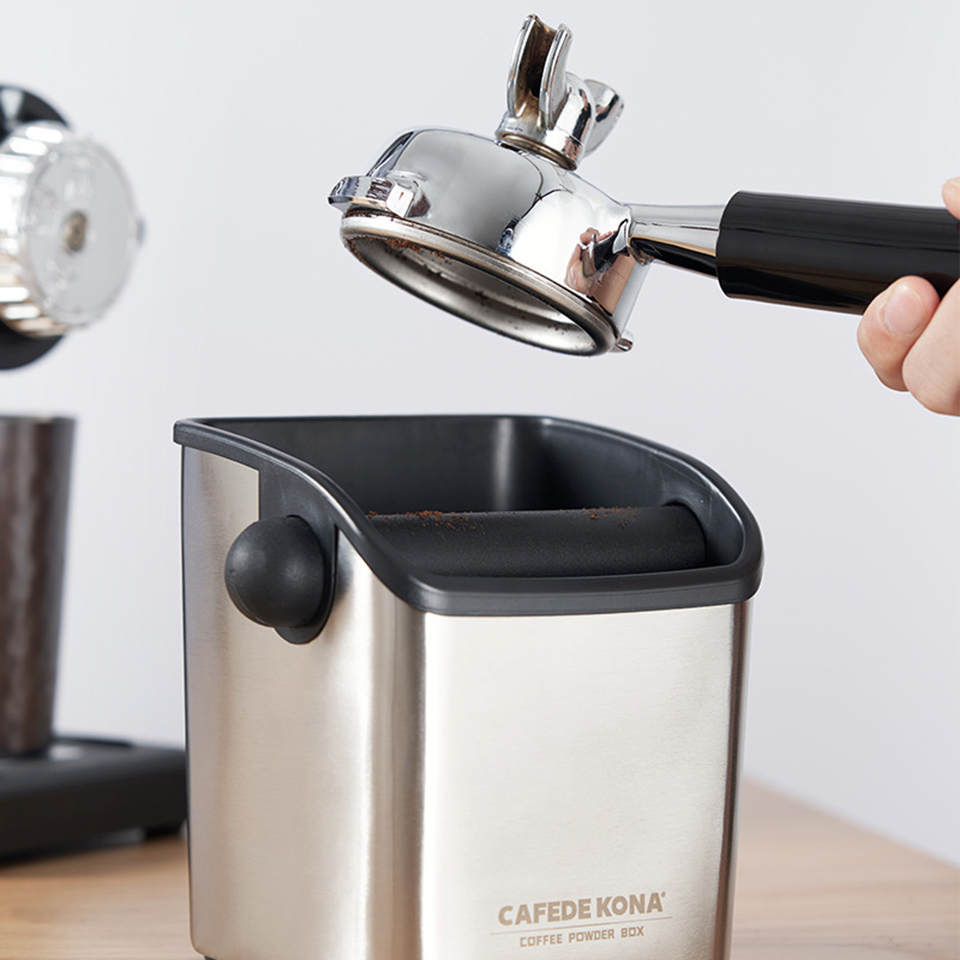 Hộp đập bã cà phê dạng đứng Cafede Kona