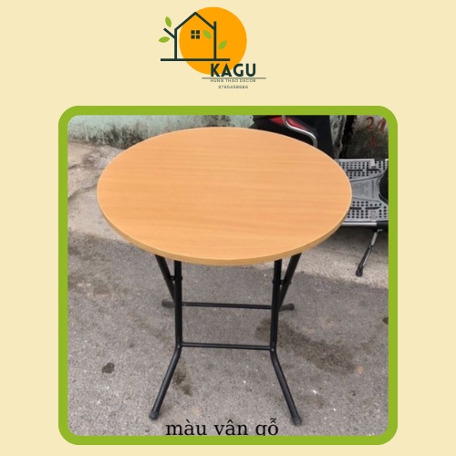 BÀN CAFE GẤP GỌN D60 CAO 73 TIỆN LỢI