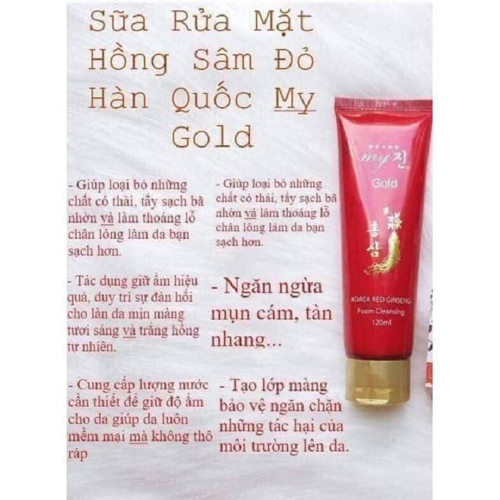 Sữa rửa mặt nhân sâm Hàn Quốc 130ml