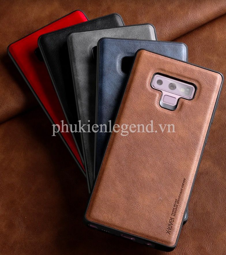 Ốp lưng da cho Samsung Note 8, Note 9, hiệu X-level Da Chính hãng