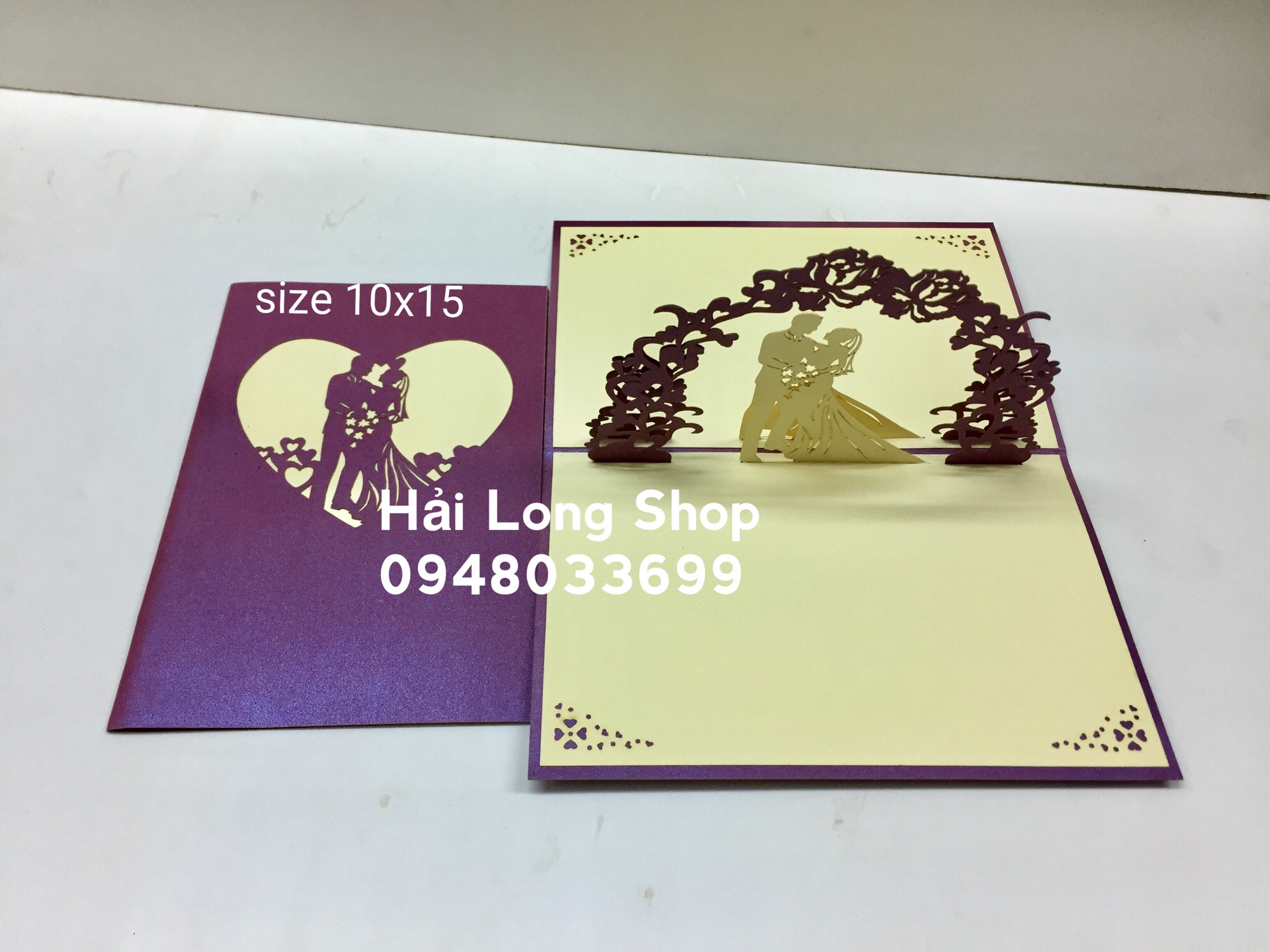 Đám Cưới 1 - Wedding - Thiệp 3D  ( bìa nhũ )