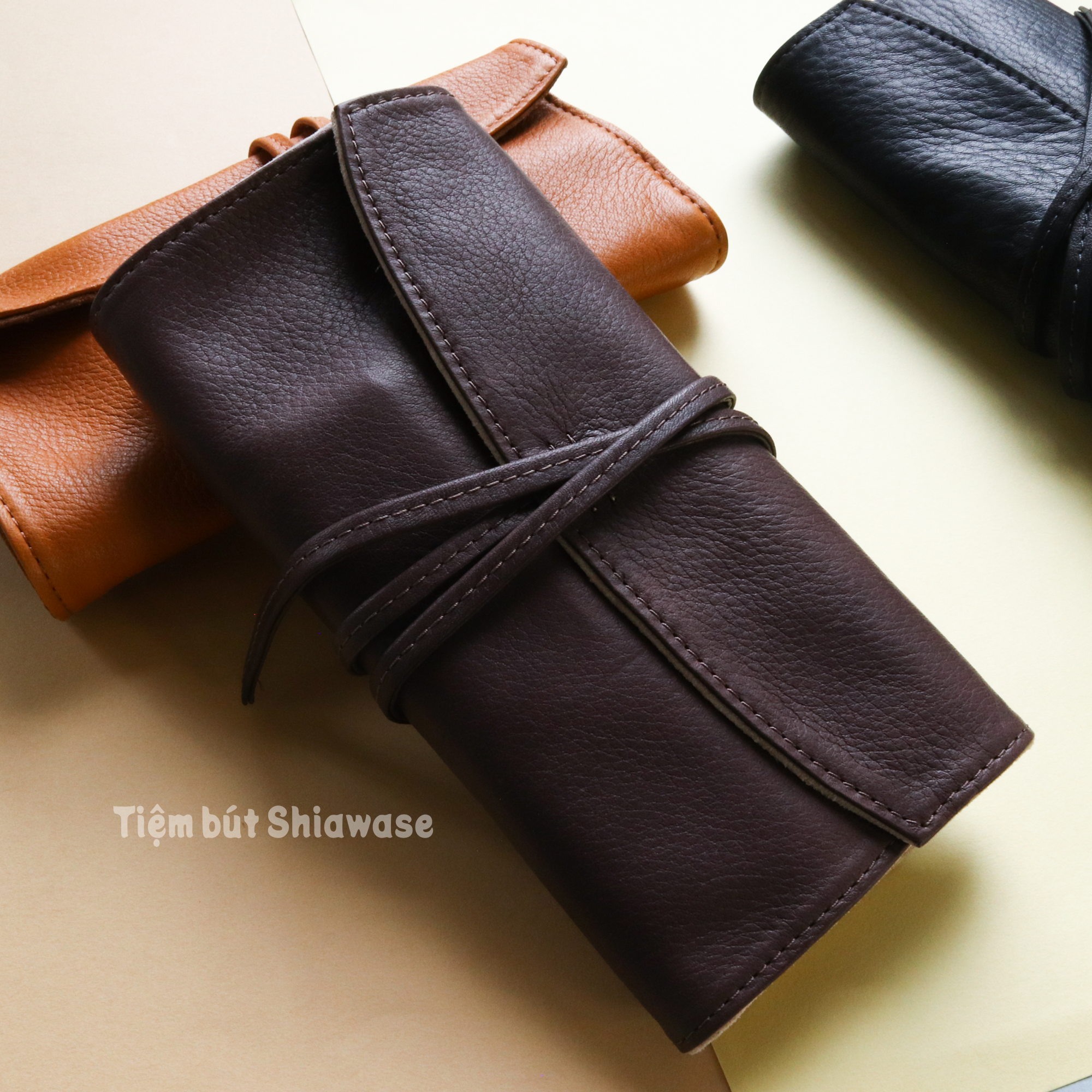 Bao Da Đựng Bút - Loại 5 Bút - Pilot Pensemble - Roll Case
