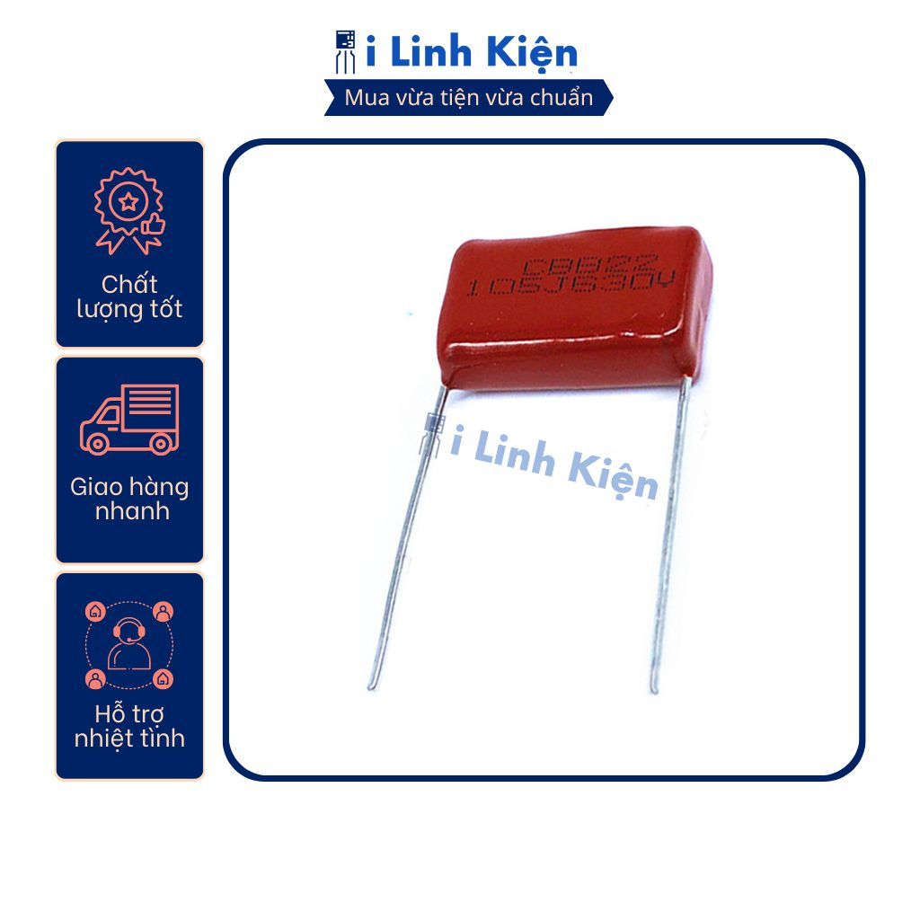Tụ cbb 630v 105j 1uf 20mm chính hãng.