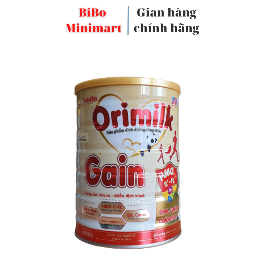 Sữa Orimilk Gain lon 900G (Từ 1 tuổi trở lên).