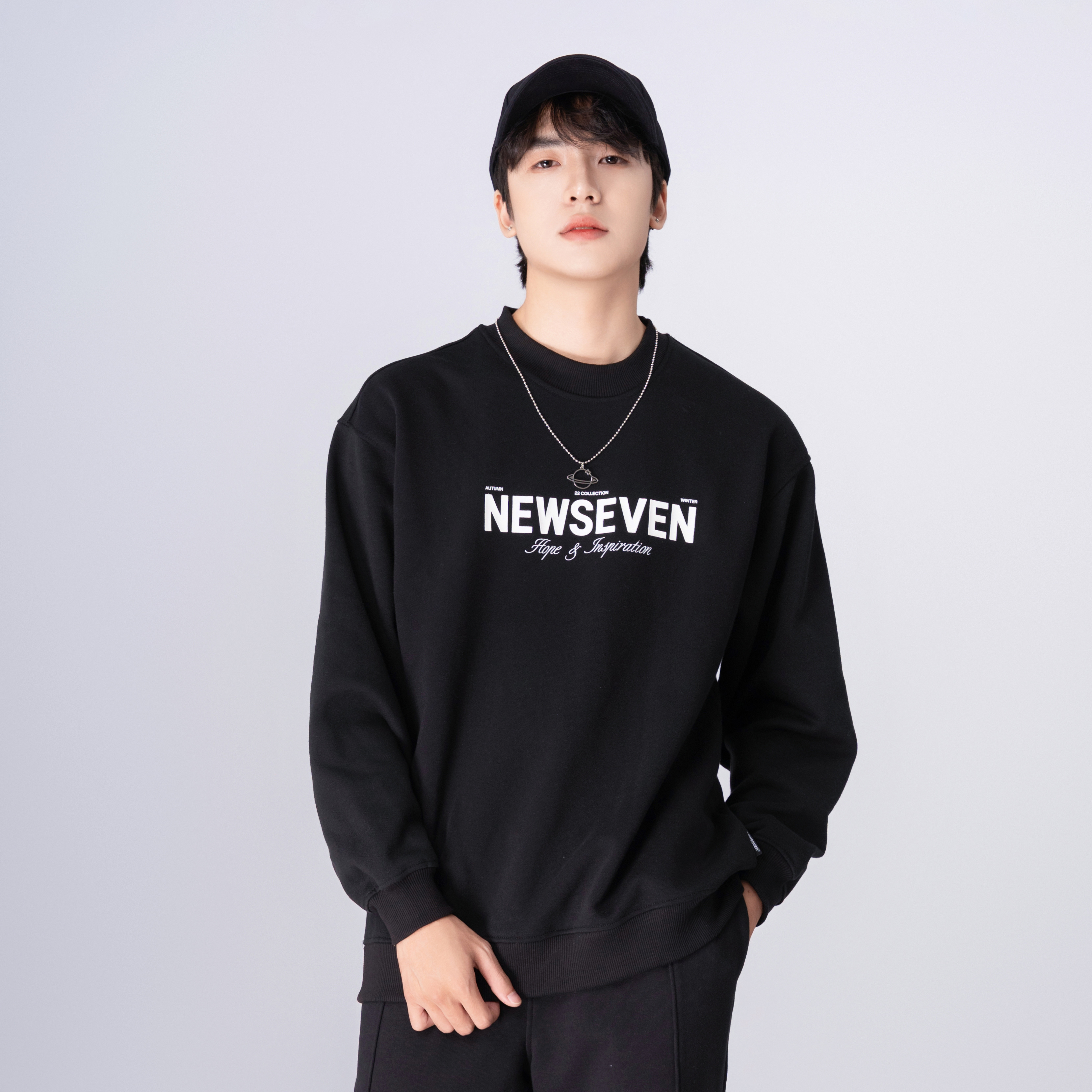 Áo Sweater NEWSEVEN Signature Basic