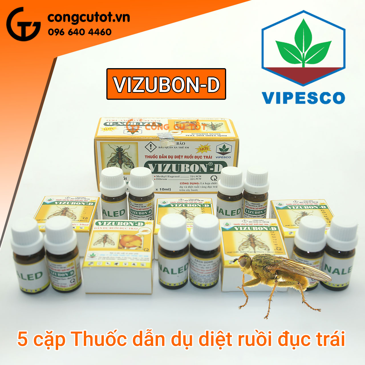 Combo 5 Lọ dẫn dụ diệt ruồi và 5 lồng bẫy ruồi