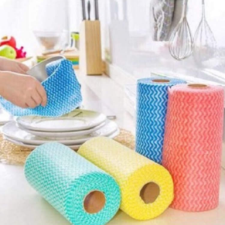 4 Cuộn khăn đa năng lau bếp lau chén dĩa (4 x 50 cái)