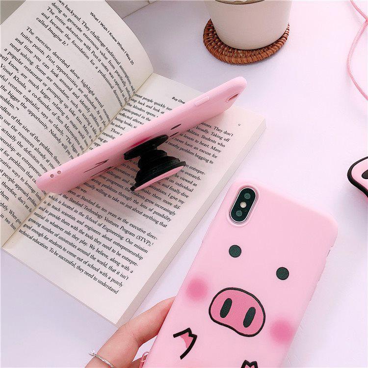 Ốp lưng mũi heo iPhone 5/5s, 6/6s, 6/6s plus, 7/8, 7/8 plus, X/Xs