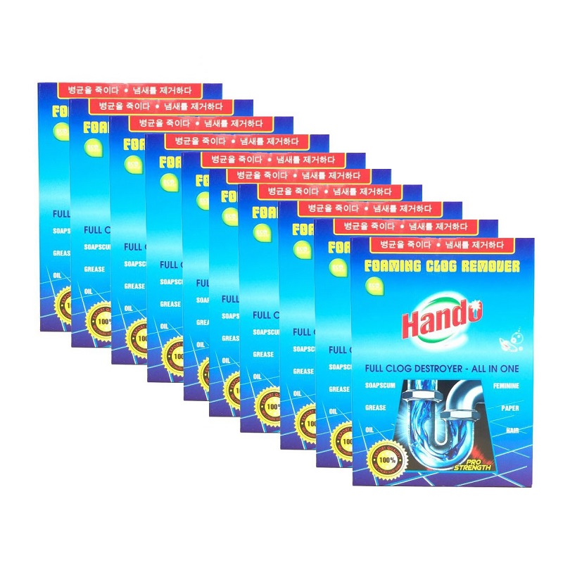 Bộ 10 gói bột thông cống hando gt762 100g
