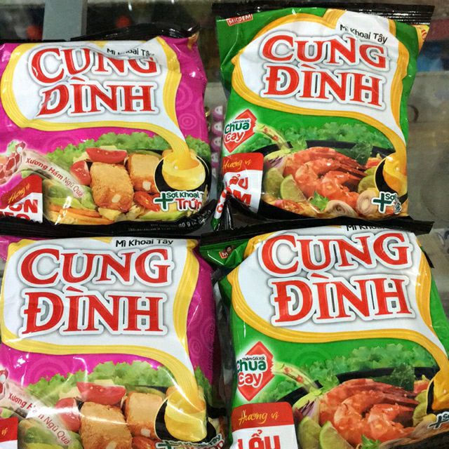 Combo 5 gói mì Cung đình (gói 80g) các vị