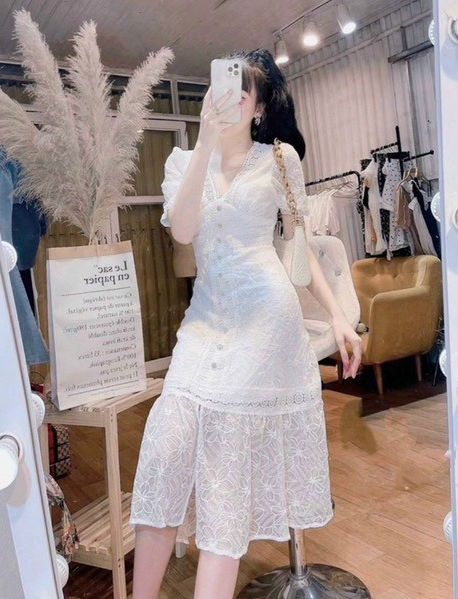 ĐẦM REN DỰ TIỆC CÔNG CHÚA NGOCTRANSHOP - NT4408