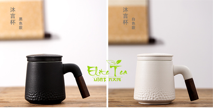 Cốc uống trà sứ đẹp - CÓ CỐC LỌC VÀ NẮP
