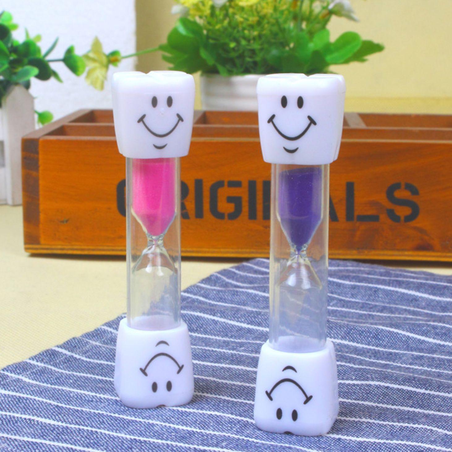 [COMBO 2 Chiếc] Đồng hồ cát hình mặt cười độc đáo - Đồng hồ cát trẻ em thời gian 3 phút