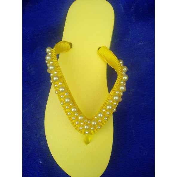 Dép handmade dính hột