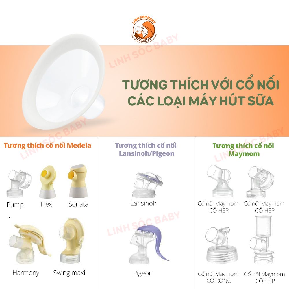Phễu máy hút sữa Flex cho máy Pump In Style, Sonata, Swing, Freestyle, Harmony