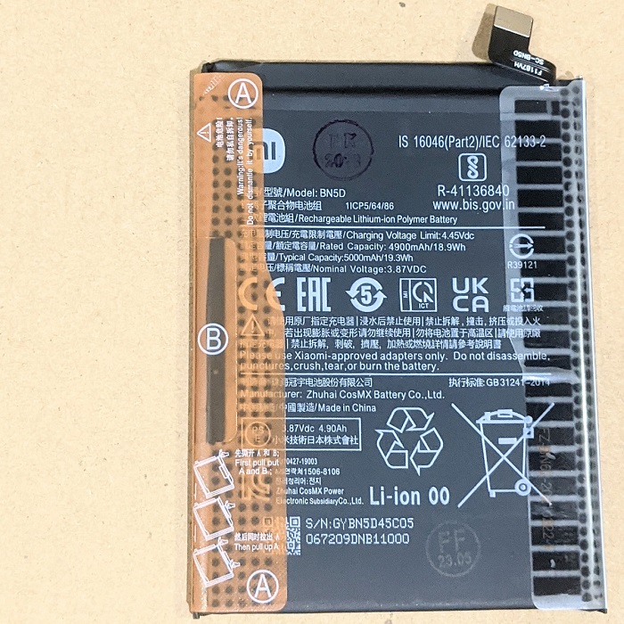 New Xiaomi Redmi Note 11 bn5d battery 5000mAh capacity